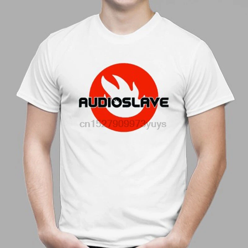 Новый Audioslave альтернативный логотип рок-группы мужская белая футболка Размер S до