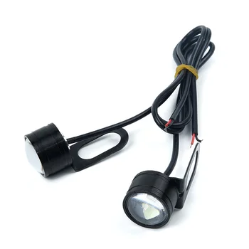 

2PCS Motorcycle Spotlight Cold Blue Lens LED Headlight Daytime Running Light
