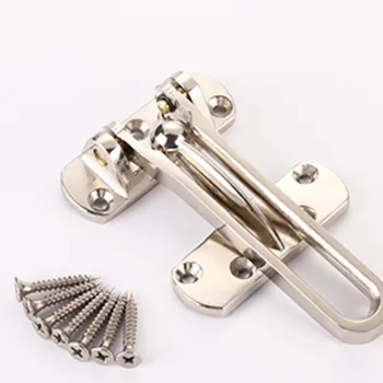 

Door Security Safety Locks Strong Durable Home Chain Lock Guard Catch Hasp Clasp Lock for Door Security Tools