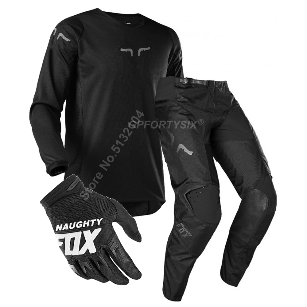 Prix -NFG07 Black Новинка 180 Prizm MX Racing Джерси и брюки костюм для мотокросса MX DH внедорожные велосипедные перчатки Dirt Bike Racing gear Combos - Цвет: Prix -NFG07 Black