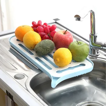 

PP Drain Fruit Tray Dish Drainer Dryer Sink Drying Racks Worktop Organizer Drying Dishes Water Cup Rack for Kitchen Countertop