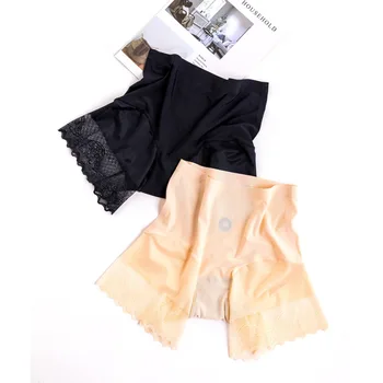 

Summer Magnet Anti-curling Ice Silk Sweat-absorbent Breathable Stretch Lace Safety Pants Anti-empty Female Calzas Cortas Fashion