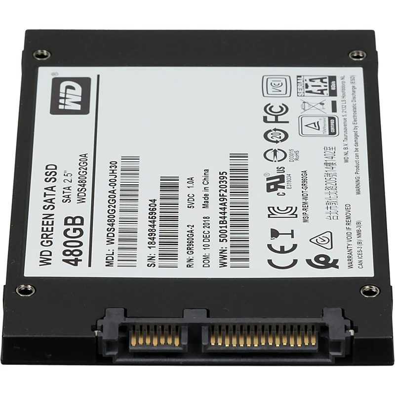 SSD накопитель WD Green WDS480G2G0A 480Гб