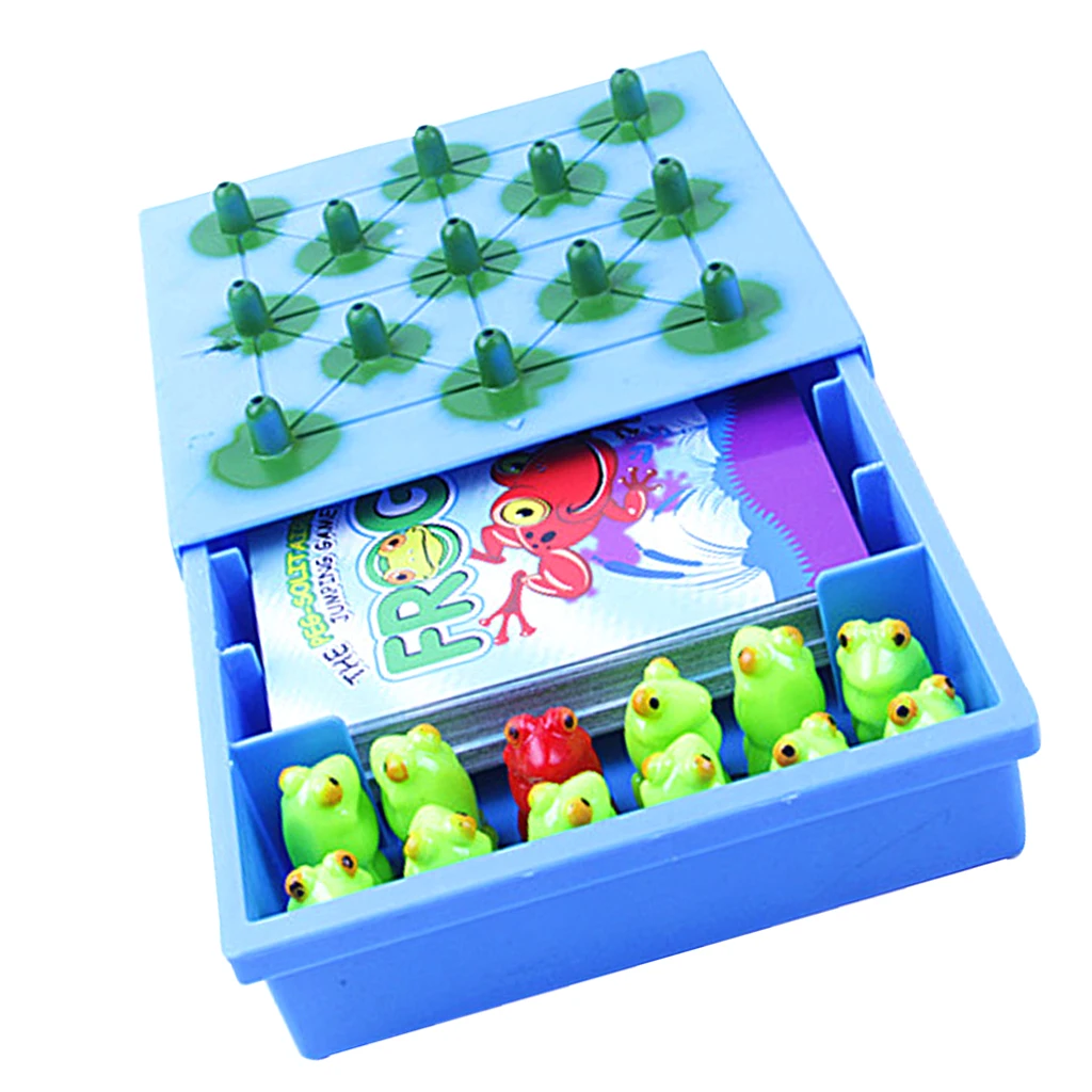 Kids Children Family Board Game Cards Game Frog Jumping Table Game Toy Gift