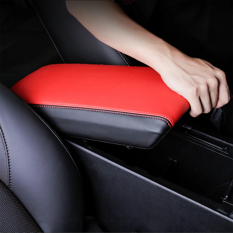 Автомобильный Стайлинг, автомобильный коврик, кожаный чехол для хранения, защитная подушка, сиденье, подлокотник, коробка, коврик, автомобильные аксессуары для Mazda 3 BP Axela