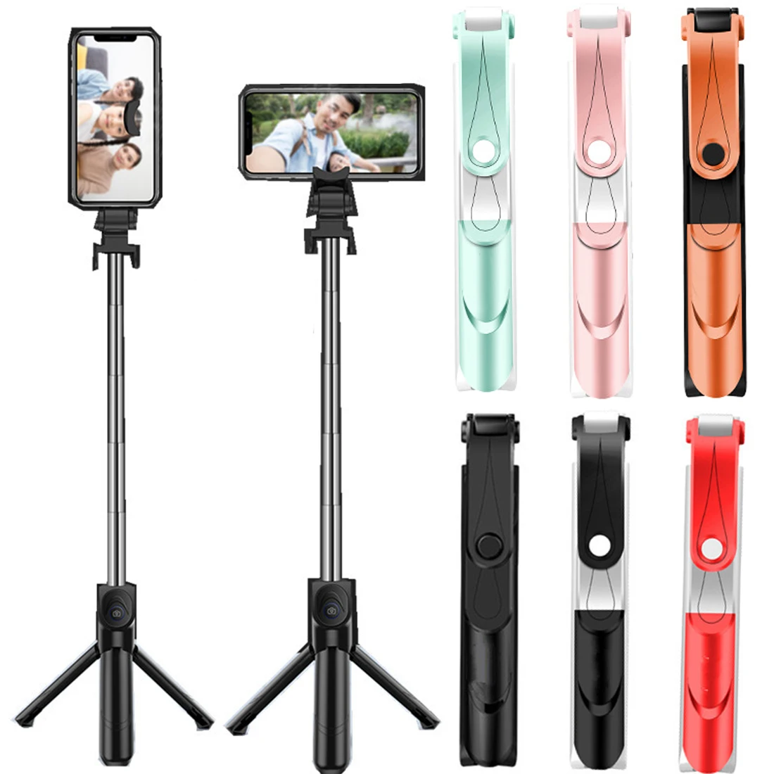 Мобильный телефон трехлапый живой кронштейн штатив монопод selfie stick Портативный раздвижной, складной автопуск Bluetooth для наружных осветительных приборов Bluetooth