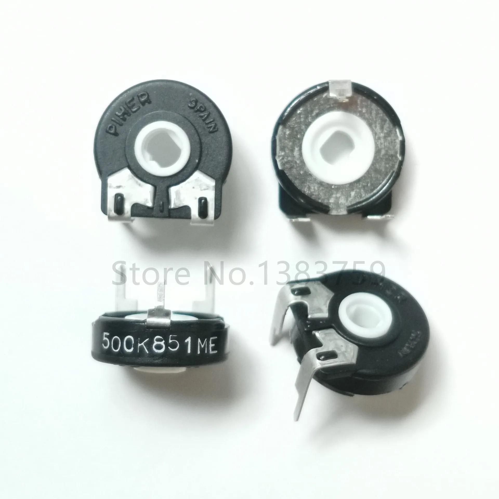 

5pcs Variable Resistor PT15-500K 504 Horizontal Elliptical Hole Adjustable Potentiometer