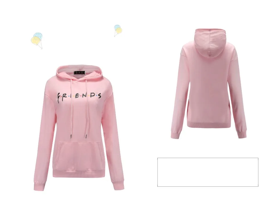 Women Friends Hoodies Harajuku Letters Print Pocket Warm Thicken Pullovers Hip Hop Loose Solid Female Sweatshirts 12 Women Friends Hoodies Harajuku Letters Print Pocket Warm Thicken Pullovers Hip Hop Loose Solid Female Sweatshirts 12