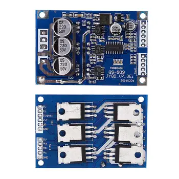 

Yiwa DC 12V-36V 15A 500W Brushless Motor Controller Hall BLDC Driver Board Blue