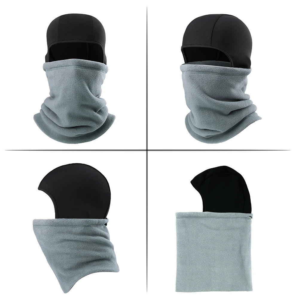 Winter Polar Fleece Thermal Beanies Balaclava Full Face Mask Skullies Cap Warmer Tactical Military Cap Ski Hat Helmet Liner Men