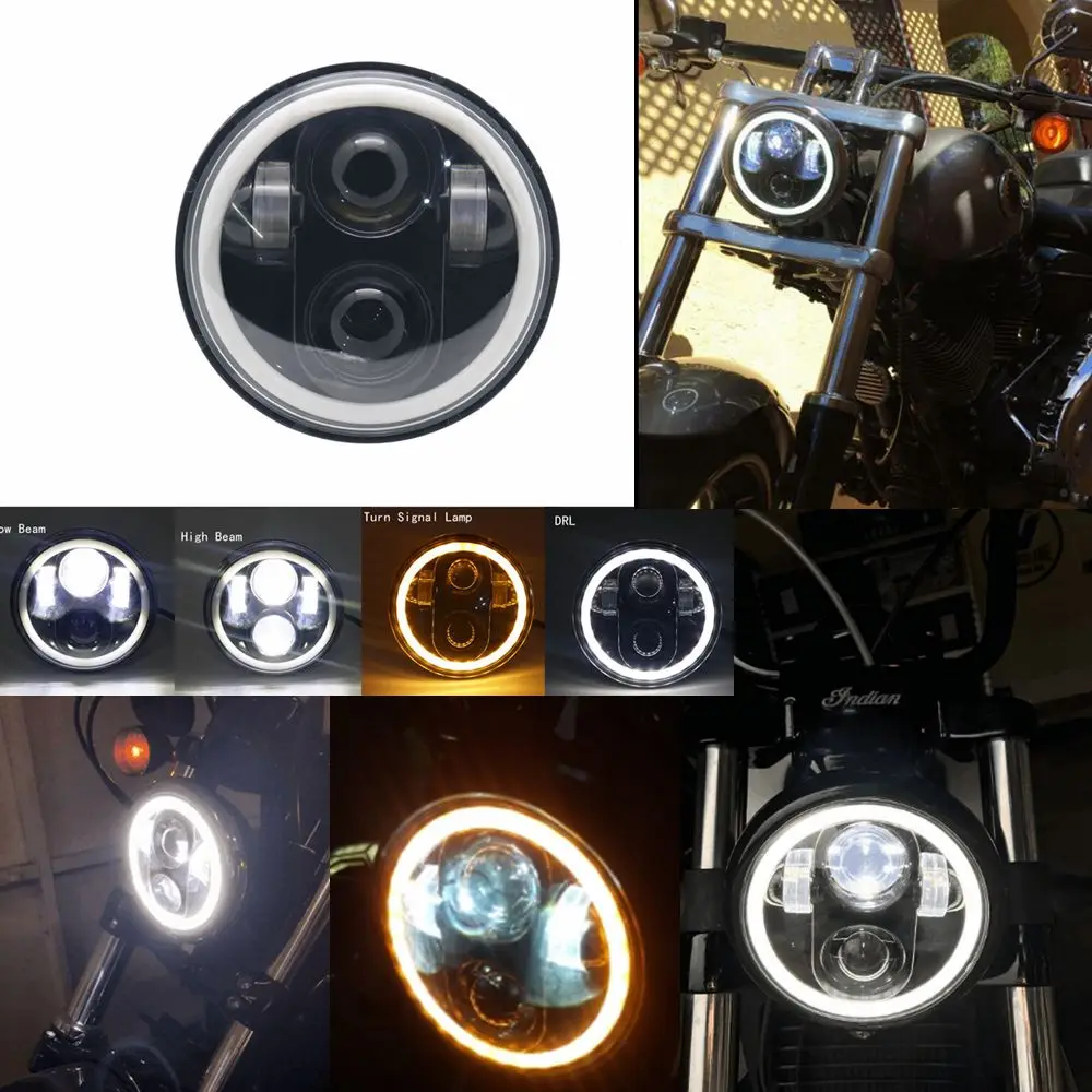2021 New Style 5.75 Inch Led Headlight 5 3/4" Led Drl 50w Motorbike