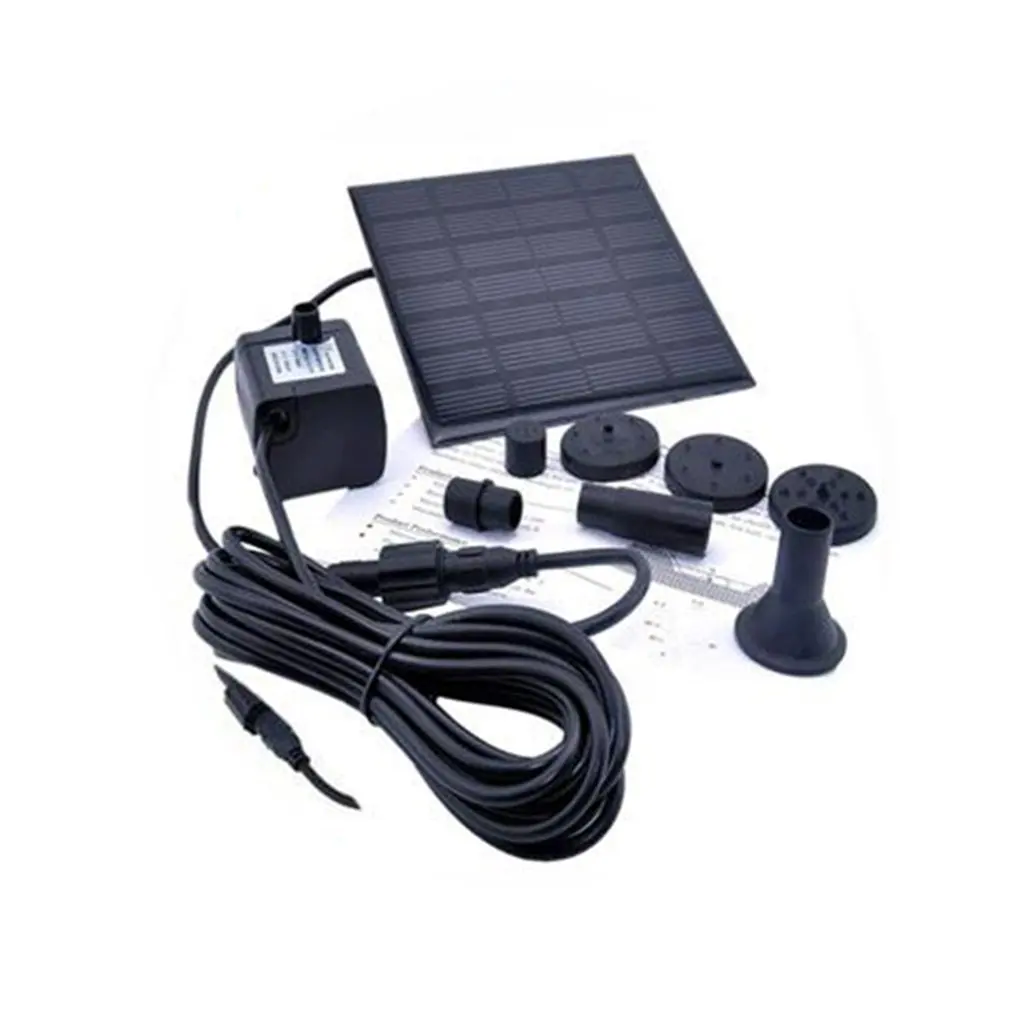 

1.2 Watt Solar 12V Water Pump Fountain Submersible Pump for Outdoor Garden Bath Fish Tank square shape