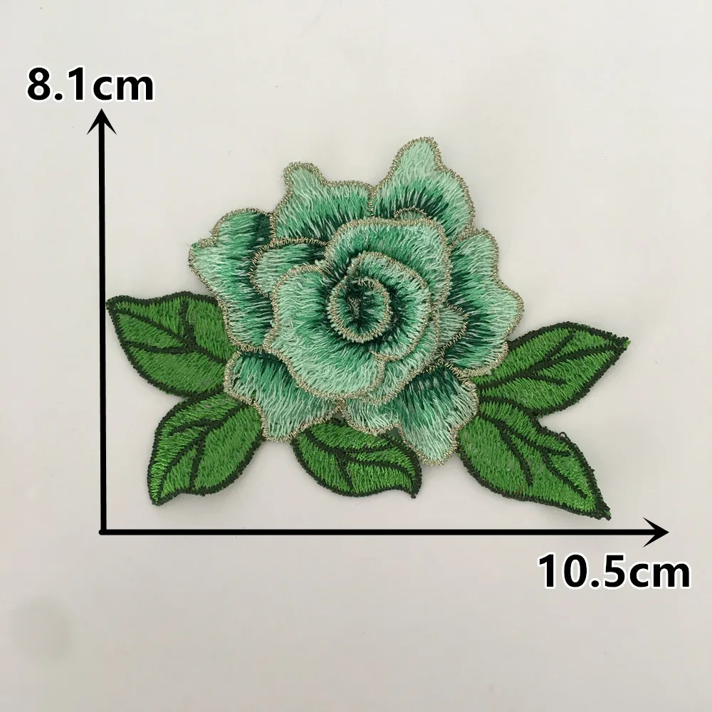 Evening party dresses Embroidery Applique 3D flower Polyester Lace Fabric Sewing DIY Lace Collar Needlework Lace Accessories