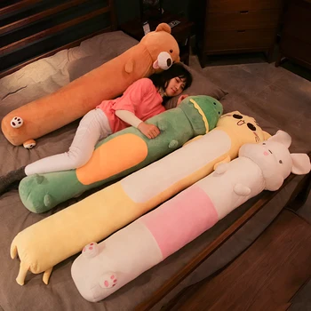 

Cute Long Pillow Pillow Boyfriend Sleeping Pillow Cylindrical Cushion Female Pregnant Women Bedside Candy Pillow Removable and