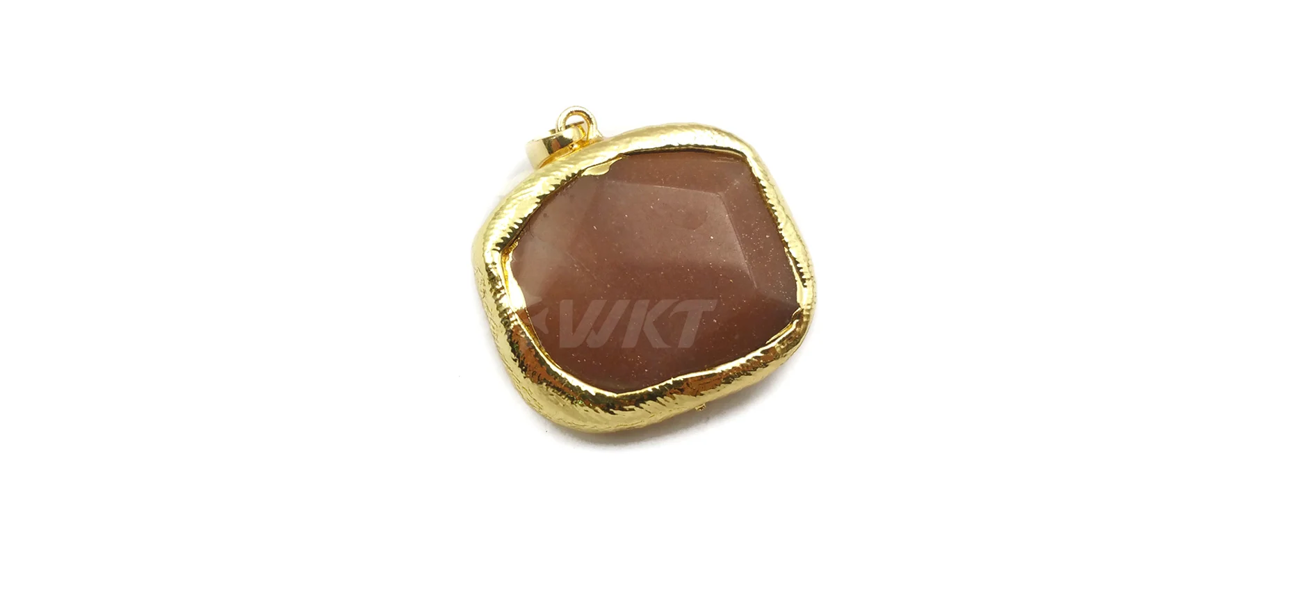 WT-P1468, натуральный Амазонит, камень, кулон, фиолетовый, коричневый, голубой, четырехсторонний, золотой кулон, женская мода, ювелирные изделия