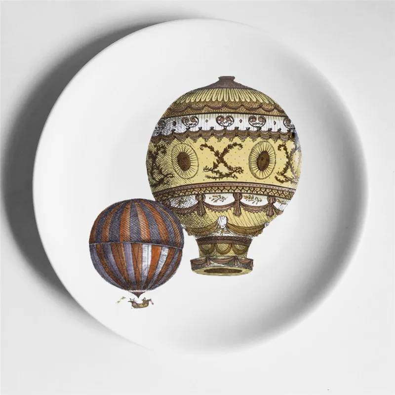 28 Керамическая тарелка Fornasetti, настенная, декоративная тарелка, креативный дизайн, Классическая, элегантная, для бара, отеля, домашнего декора, настенные, подвесные тарелки - Цвет: 28