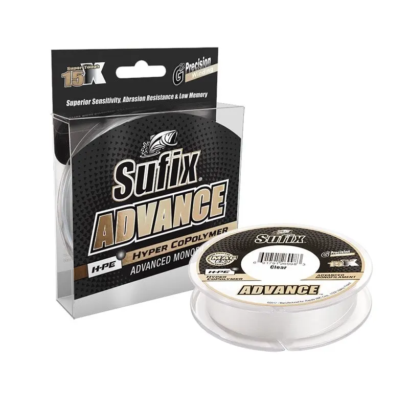 Fishing line Sufix advance transparent 150 m 0 23 MM 5 lbs. SKU: sav23c150 Gelta Rapala Shimano soft smooth silent passage through rings reel high