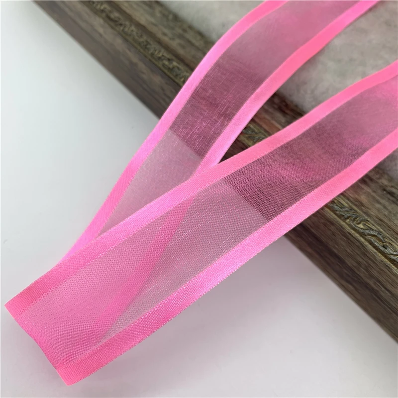 Satin Edge Ribbon Organza Ribbon 5yards/Lot 25mm For Bow Wedding Christmas Decoration DIY Wrapping ribbon decoration satin ribbons ribbon supplies christmas ribbon organza ribbon wrapping ribbon satin ribbon sewing ribbon