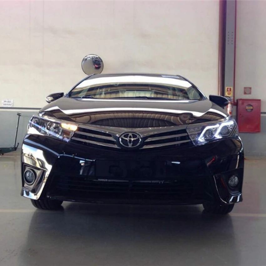 VLAND Заводская фара для автомобиля Corolla светодиодный фонарь с поворотным сигналом+ DRL