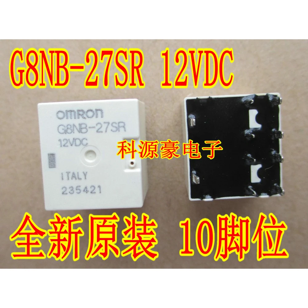 

1Pcs/Lot Auto Relay G8NB-27SR 12V DC PIN-10 Car Parts Accessories