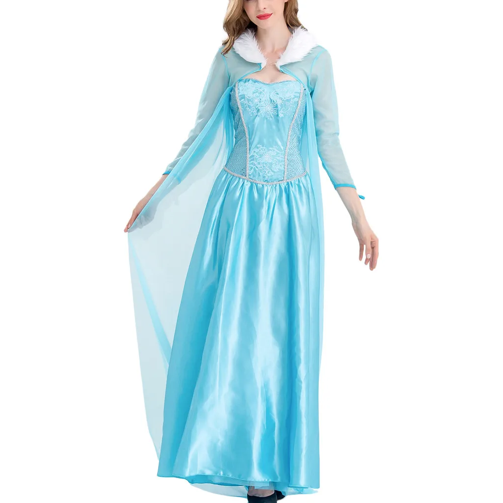 Винтажное платье vestidos, женское платье, косплей, одежда на Хэллоуин, одежда, вечерние платья, Длинное Платье Макси - Цвет: Blue