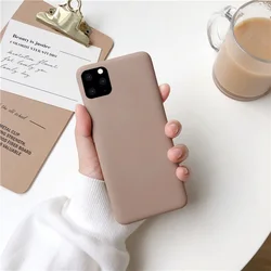 Brown Matte Silicone Protective Phone Case - M30S (Brown)