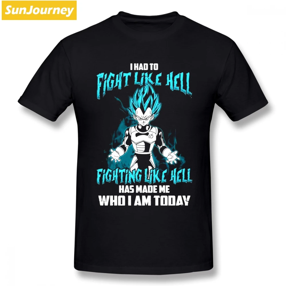 

Leisure Men T-Shirt Comics Dragon Ball Z Goku Short Sleeved Pure Cotton O Neck Plus Size T Shirt For Man Camisetas