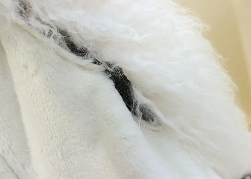 New Lamb Hair Parka Cotton Coat Woman Winter Cowboy Jacket Women Detachable Wool Liner Fur Collar Thick Warm Jeans Coats Mujer