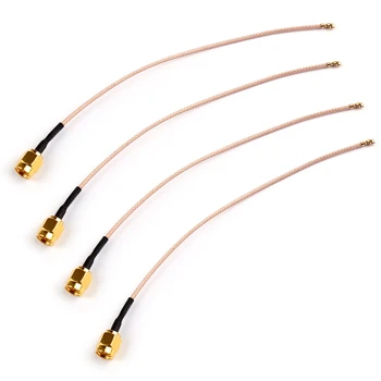 

Artudatech 4Pcs RG178 Pigtail Cable U.FL/IPX to SMA Male Plug Center Antenna Adapter 15cm Connector Parts