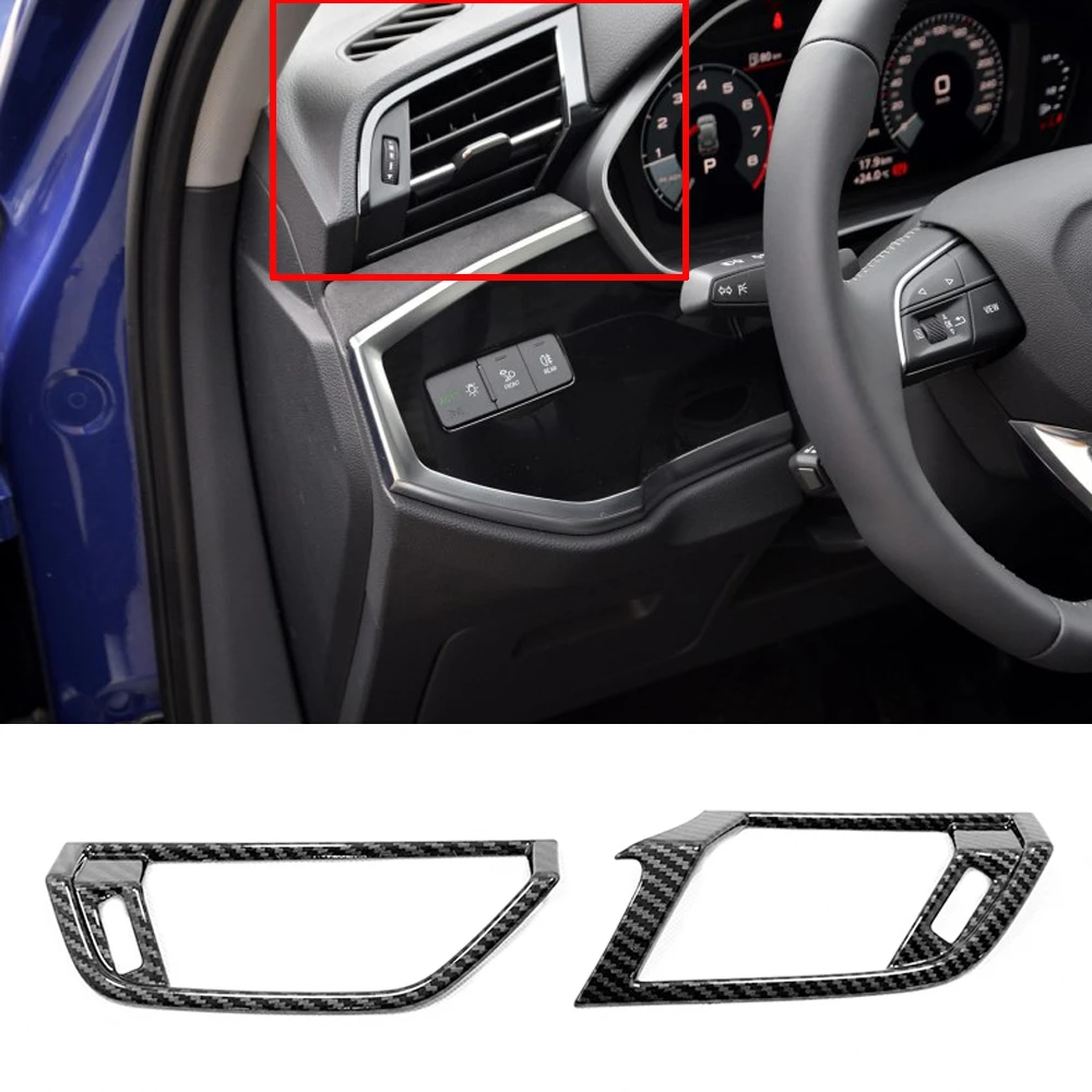 For Audi Q3 2019 2020 Abs Car Accessories Conditioner Left Right Air Outlet Trim Frame Panel Decoration Cover Interior Mouldings Aliexpress