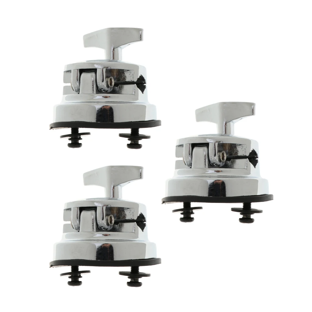 3pcs Opened Tom Drum Holder Base Support Percussion Instrument Parts