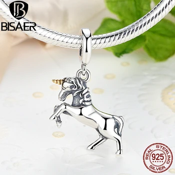 

Authentic 925 Sterling Silver Charm Pure Legend Licorne Pendant Charm Beads Fit Charm Bracelet DIY Making Valentine Day Gift