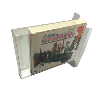 

10pcs Clear transparent box For PS1 for sega dreamcast DC SS game card collection display storage 3CD 4CD PET protective box