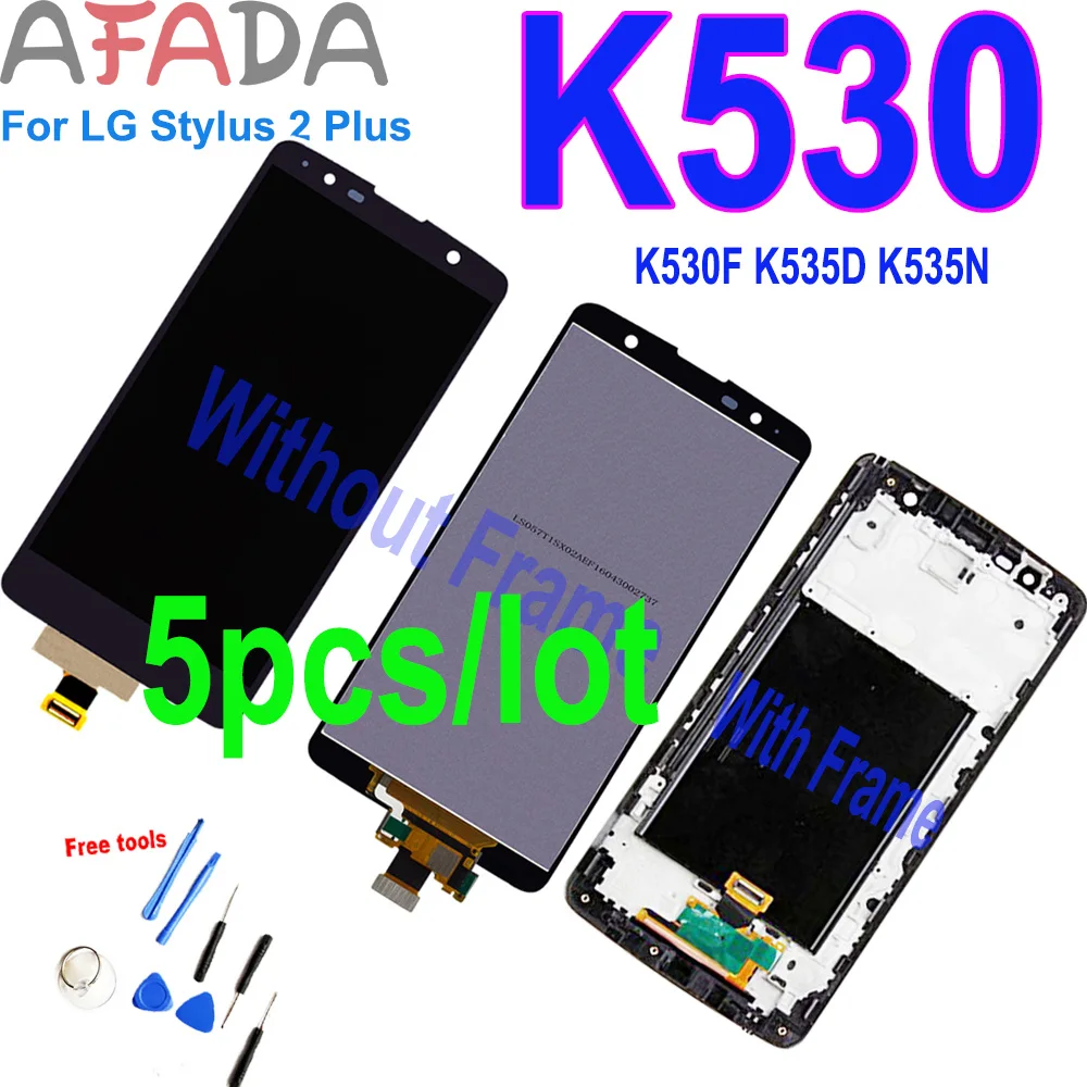 lcd display for LG stylus 2 plus K530 5pcs