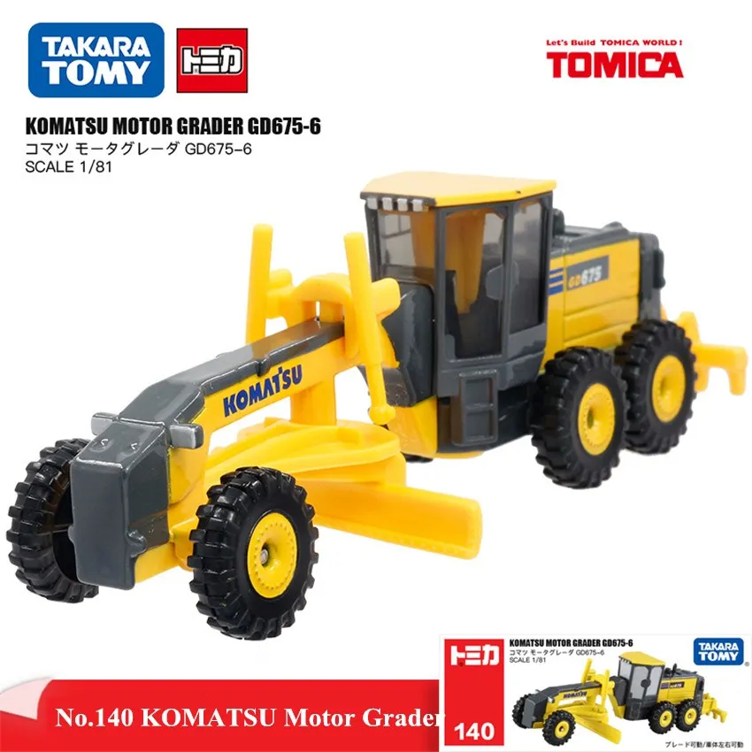 Takara Tomy Mini No.140 автогрейдер грузовик из сплава металла литая Коллекционная модель