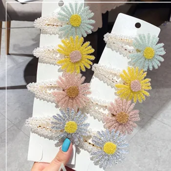 

New Rhinestone Hair Clip Small Sun Flower Hairpin Crystal BB Clip Bangs Clip Hairpins Accessories Hair Accessories