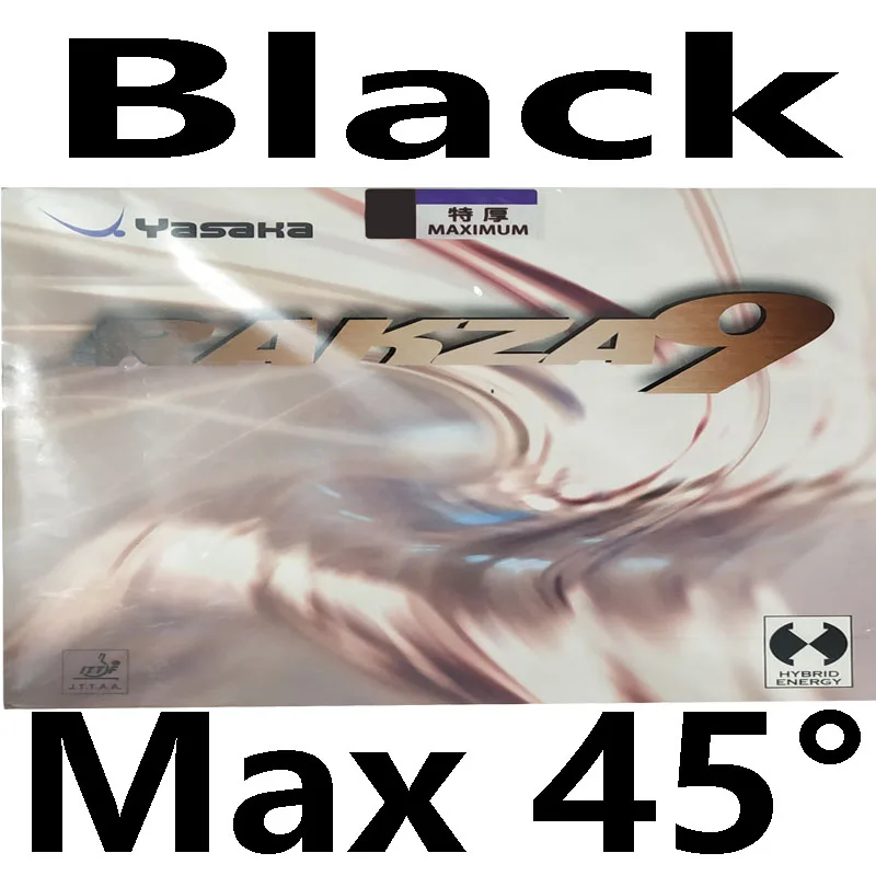 BLACK H45 Оригинальные резиновые ракетки для настольного тенниса Yasaka RAKZA 9 RK9, B-80, ракетки для настольного тенниса, губка для торта, Спортивная ракетка для занятий спортом в помещении - Цвет: BLACK H45