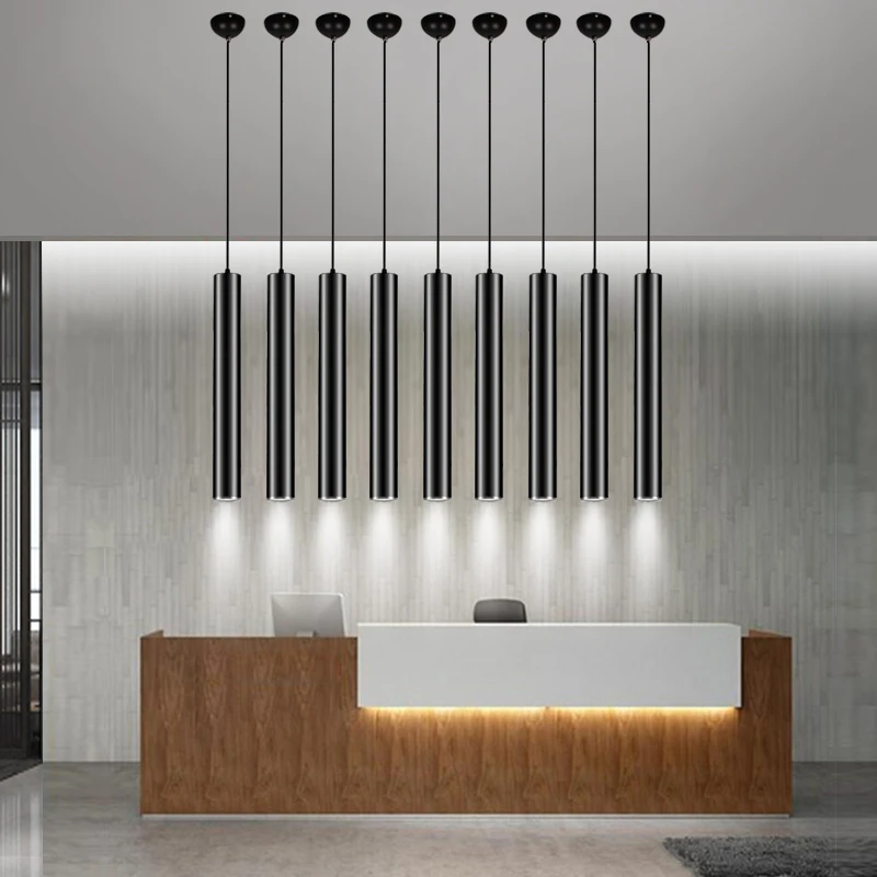 

Modern Simple Pendant Light 3W LED Pendant Lamp Long Tube down light Island Bar Counter Shop Room Kitchen hanging lamp luminaire