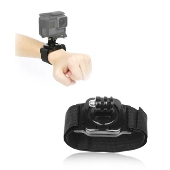 

360 Degree Rotation Hand Wrist Strap Mount for Gopro Hero 8 7 5 6 4 Session Xiaomi Yi 4K Sjcam Eken H9 DJI Go Pro 8 Accessory