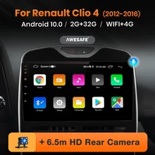 AWESAFE PX9 jugador para Renault Clio IV/2012-2016 2 Din Radio de navegación GPS Android Renault ZOE accesorios Clio-4 Autoradio