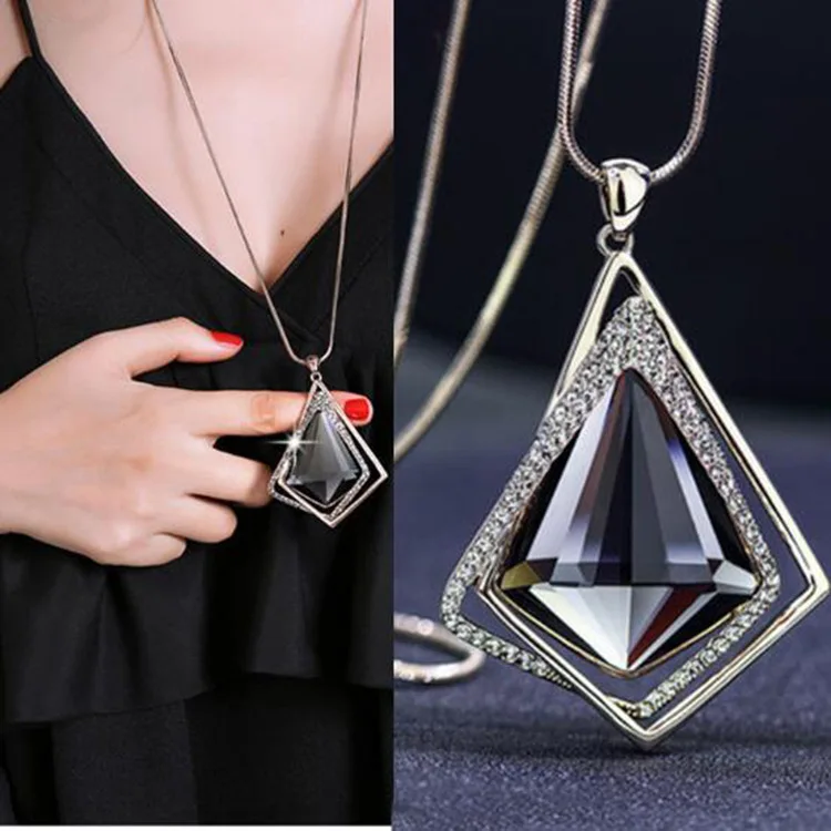 BYSPT-Gold-Silver-Color-Long-Necklace-Vintage-Punk-Triangle-Square-Crystal-Glass-Pendant-Necklaces-Women-Jewelry