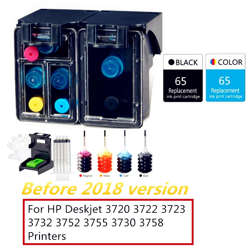 GraceMate новой версии картриджа для принтера 65 65XL для струйного принтера Hp Envy 5010 5020 5030 5032 5034 5052 5055 принтер с чернилами Hp Deskjet 3755 3720