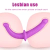 Strapon Dildo Realistic Sex Toys Double Head Soft Silicone Vagina Anal Masturbator Gay Lesbian Adult Sex Toys For Woman Lestbian 1