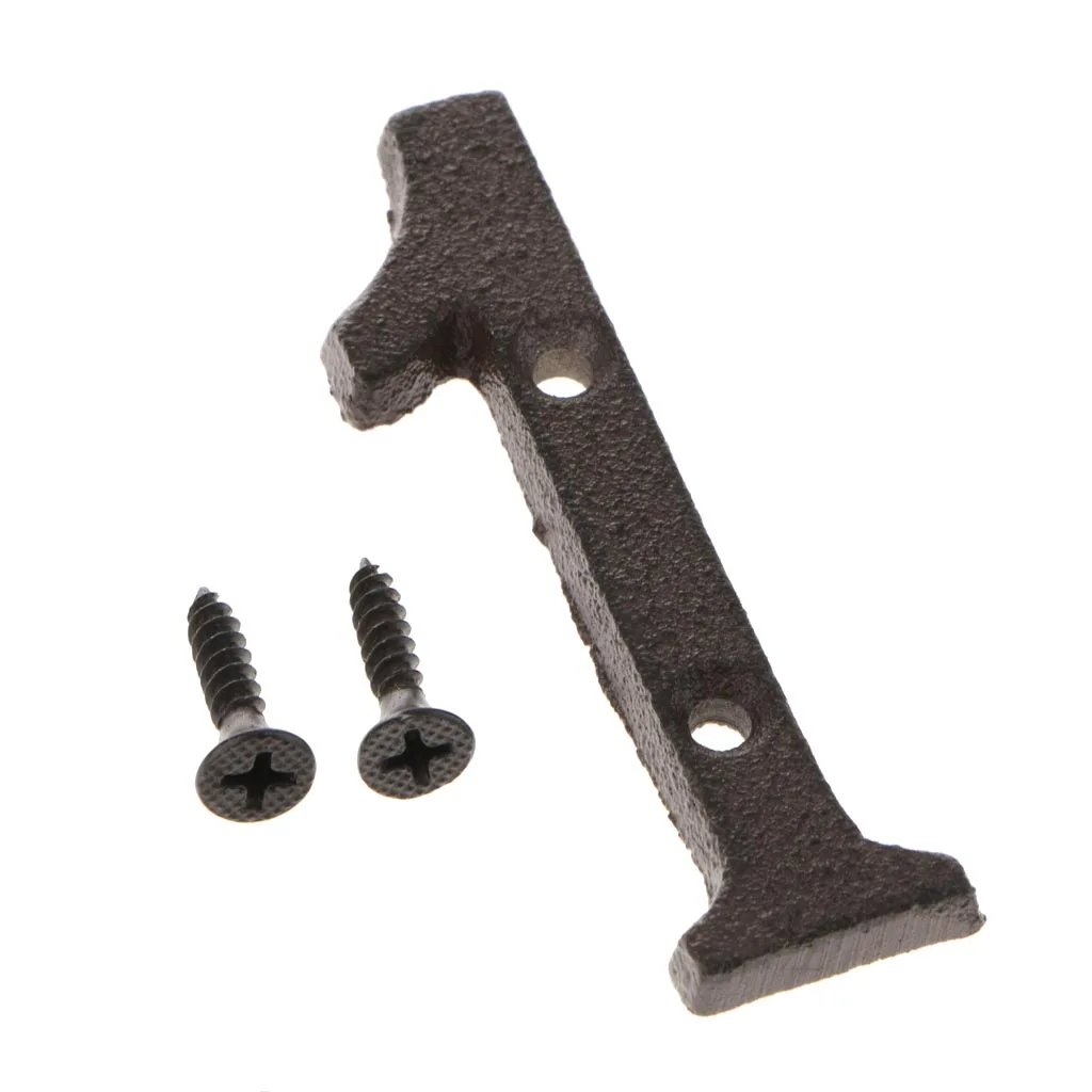 Wrought Iron Antique House Door Number Sign Plaque DIY Digit Letter Number 1