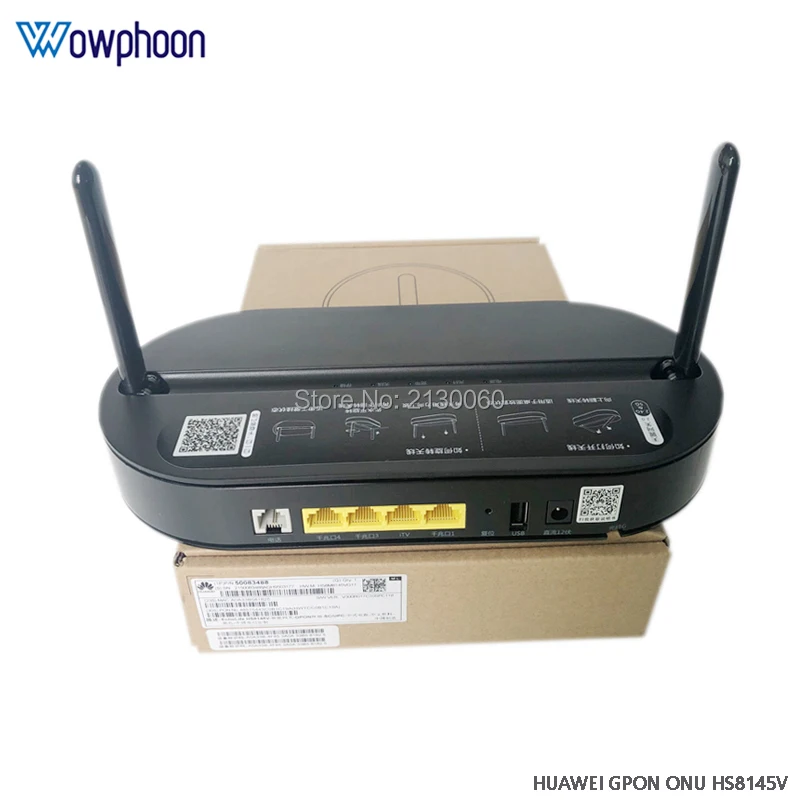 huawei Epon Gpon HS8145V волоконно-Оптическая сеть ONU Singl режим с 4GE+ Voice+ 2,4G& 5G WiFi+ USB, английская версия