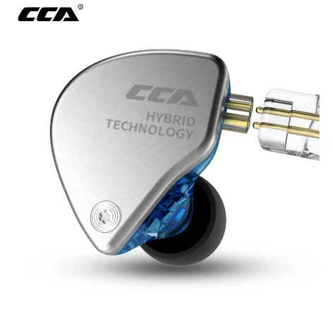 Earphone CCA A10 fone de ouvido 5 Balanced Armature HIFI Headset 2pin Cable auriculares con cable | Электроника