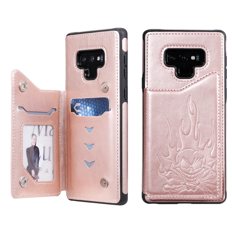 

Cool Skull Case for Samsung Galaxy Note 8 9 10 Multifunction Card slot for Samsung Notr 10 Plus Cover for Galaxy Note 8 9 Cases