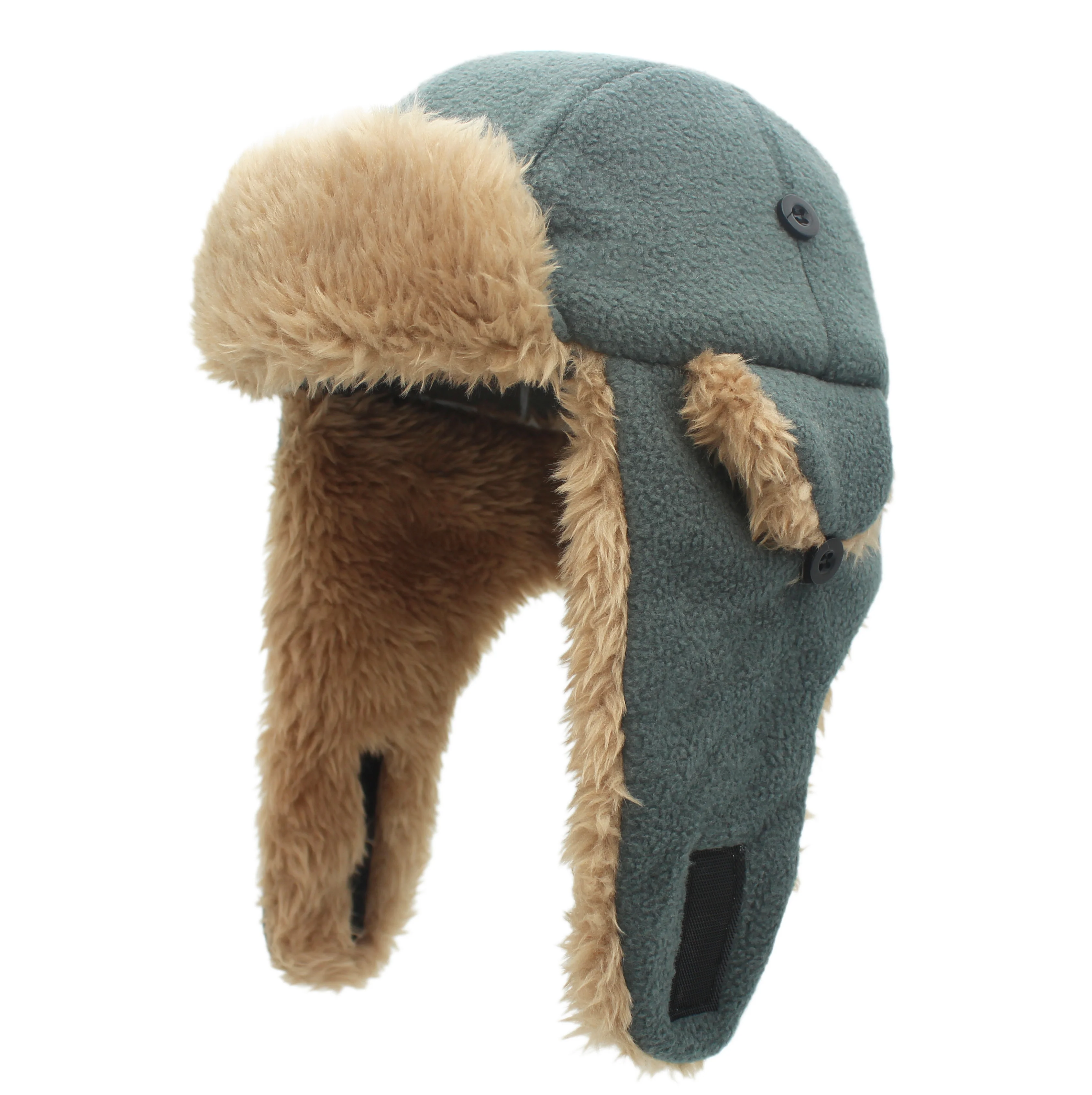 

Connectyle Toddler Boys Kids Fleece Trapper Sherpa Lined Windproof Winter Russian Hat with Large Flaps Warm Ski Hat