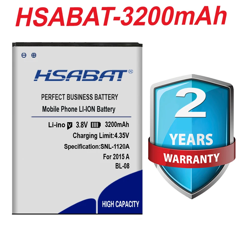 Аккумулятор HSABAT BL-08 3200 мА · ч для THL 2015A 2015 | Мобильные телефоны и аксессуары