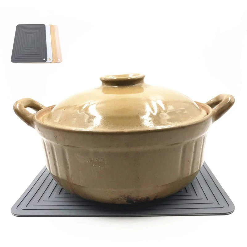 

Placemat Silicone Trivet Mats Hot Pads Heat Resistant Pot Holder Large Non Slip Flexible Durable Pot Coaster Kitchen Table Mats